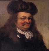 17TH CENTURY FLEMISH SCHOOL IN THE MANNER OF GERLACH FLICKE "Gentleman with moustache in cap and