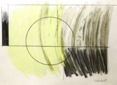 AFTER BARBARA HEPWORTH (1903-1975) "Moon landscape", chromolithograph, limited edition No'd. 80/