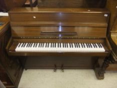 A modern mahogany cased upright piano,
