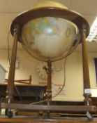 A modern globe lamp