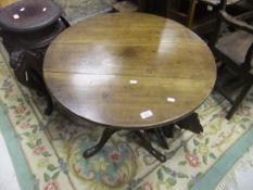 A 19th Century mahogany tea table,