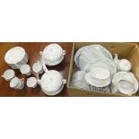 A collection of Noritake "Melissa" pattern dinner and tea wares to include various plates,