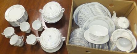 A collection of Noritake "Melissa" pattern dinner and tea wares to include various plates,