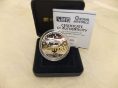 A Limited Edition 70th Anniversary of the Dam Busters silver £5 coin (boxed)