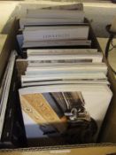 A box of various auction catalogues inc.