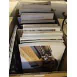 A box of various auction catalogues inc.