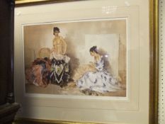 AFTER WILLIAM RUSSELL FLINT "Studies of models in an interior",