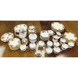 A collection of Royal Albert "Old Country Roses" pattern dinner and tea wares to include nine