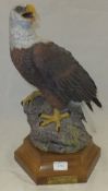 A large Aynsley porcelain "Bald Eagle" to commemorate The Bi-Centenary of The United States of