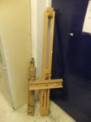 A Windsor & Newton artist's easel and another artist's easel (2)