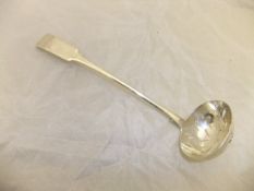 A Scottish Elgin silver "Fiddle" pattern sifter spoon by Thomas Stewart, engraved "R.ST.