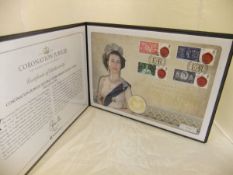 A "Coronation Jubilee Silver £5 coin and presentation cover" (limited edition of 250),