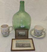 A late 19th / early 20th Century Burleigh ware "Farmer's Arms" mug,