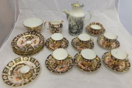 A collection of Royal Crown Derby tea wares and decorative china,