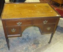 A 19th Century mahogany kneehole desk,