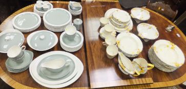 A collection of Wedgwood table wares decorated in pale green and cream,