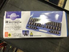 A 38 piece Impact socket set *