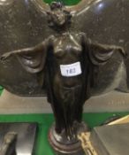 An Art Deco style bronze figure of a lady, inscribed to base "Bczheng",