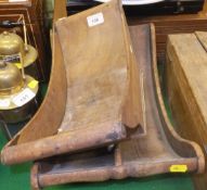 A 19th Century mahogany cheese coaster and a similar double cheese coaster CONDITION REPORTS Both