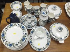 A collection of Midwinter "Spanish Garden" pattern dinner and tea wares to include lidded tureens,