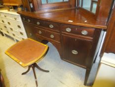 A mahogany sideboard,