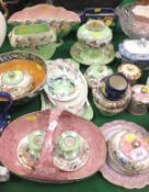 A large quantity of various Maling china wares to include Maling "Storm" pattern bowl,