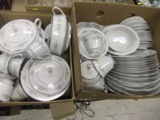 A collection of Noritake "Melissa" pattern dinner and tea wares to include various plates,