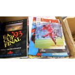 Various football magazines and match day programmes,