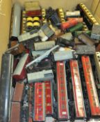 A large quantity of various Hornby Dublo accessories including various rolling stock, carriages,