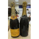 Georges Goulet Champagne, .75 L, 1947 x 1, and Veuve Clicquot Ponsardin, .75 L, 1953 x 1 CONDITION