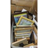 A large quantity of various prints and picture frames together with various modern prints,