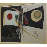 AFTER WASSILY KANDINSKY (1866-1944) "Composition in colours", chromolithograph, unsigned (ARR)
