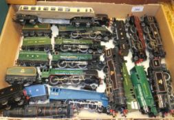 A collection of sixteen various Hornby Dublo locomotives including "Duchess of Montrose",