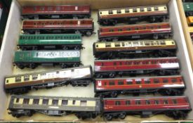 A collection of eight boxes of various Hornby Dublo rolling stock including carriages, goods vans,