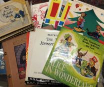 A collection of children's records including three Bubble Books (one record missing,