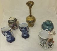 A box of miscellaneous china and other wares to include Chinese ginger jars,