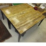 A pair of modern Chinese centre tables,