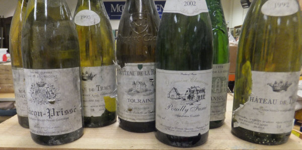 Chateau de Tracy, .75 L, 1995 x 5, another 1992 x 1, Chateau de la Presle Touraine, .