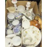 Various china wares to include a Wedgwood of Barlastone Peter Rabbit teacup, egg cup, tea plate,