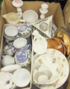 Various china wares to include a Wedgwood of Barlastone Peter Rabbit teacup, egg cup, tea plate,