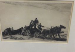 AFTER GIFFORD BEAL "The net wagon", print,