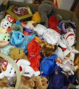 A box of 66 Beanie Babies, various,