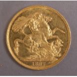 A VICTORIA JUBILEE HEAD DOUBLE SOVEREIGN