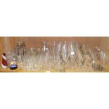 Various part suites of table glass, incl