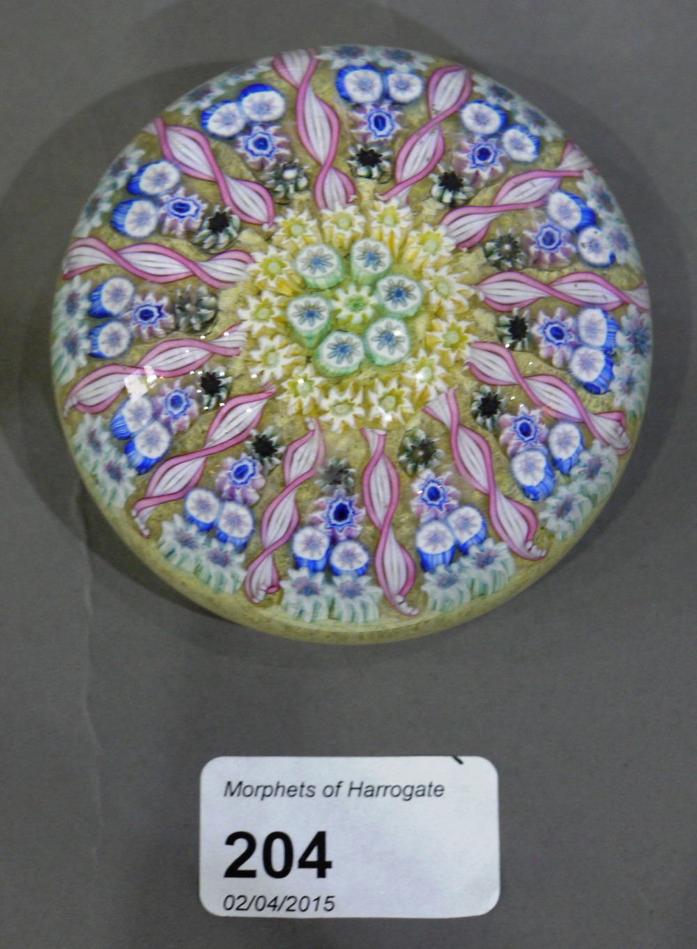 A Perthshire paperweight millefeuille in