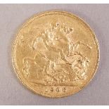 Edward VII Sovereign 1906 Perth Mint G F