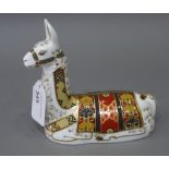 A Royal Crown Derby paperweight Llama