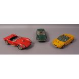 Three 1:18 scale die-cast model classic