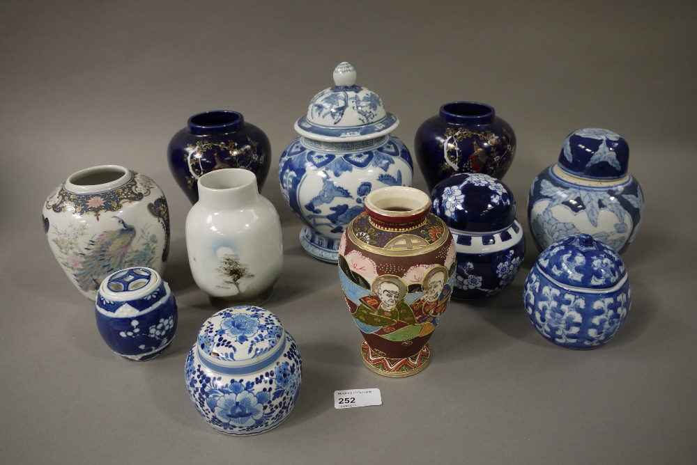 Reproduction Chinese and Japanese vases