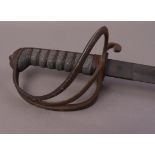 An 1822 Pattern Cavalry sword, the 87cm